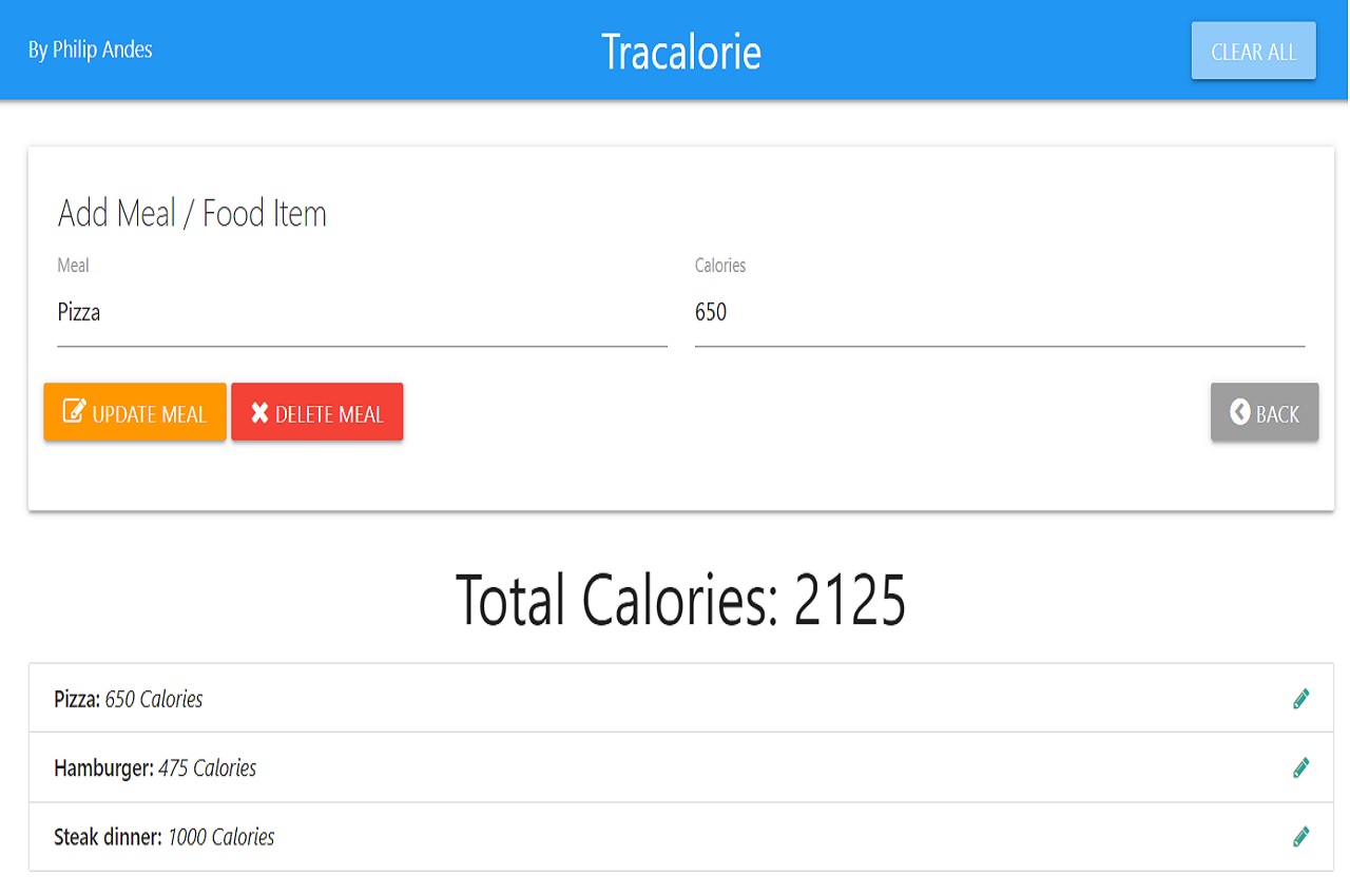 tracalorie