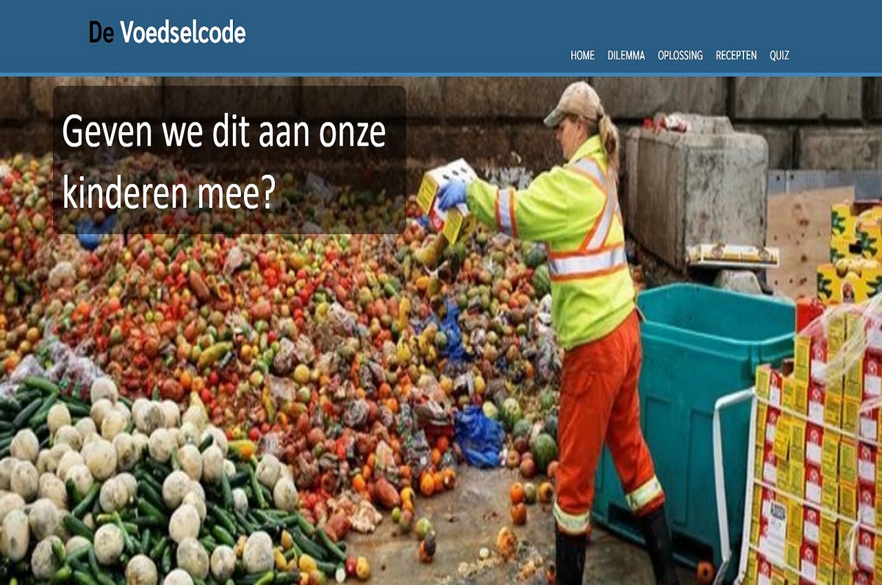 Dutch website about foodwaste